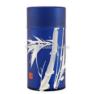 Blue Bamboo Large Tea Tin