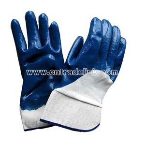 Blue Nitrile Coated Glove