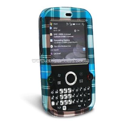Blue Plaid Clip-on Case for Palm Treo 850 Pro