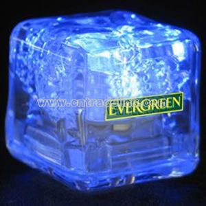 Blue liquid LED ice cube