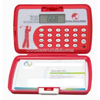 Body Size Calculator with Name-Card Holder
