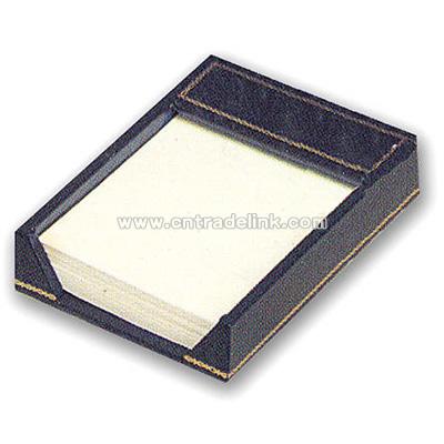 Bonded leather memo holder