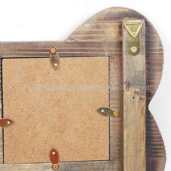 Bone-shaped Wooden photo frame