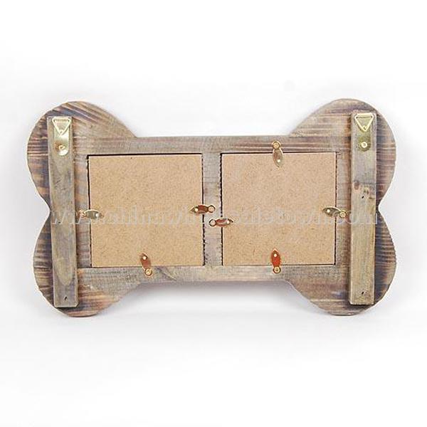 Bone-shaped Wooden photo frame