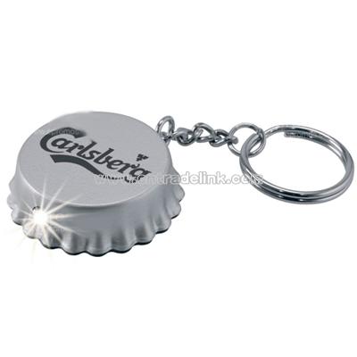 Bottle Cap Keylight Keychain