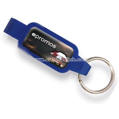 Bottle Opener Keychain with Insurance Theme Stock Art - Full Color Dome