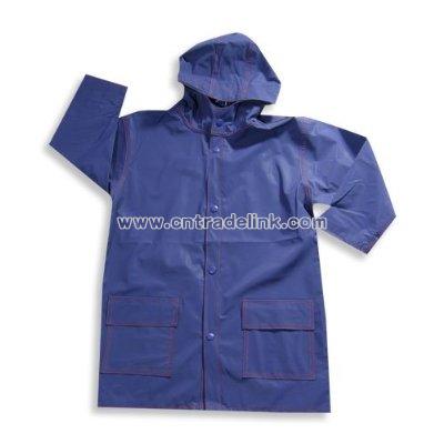Boys Hoodie Raincoat, Navy Blue