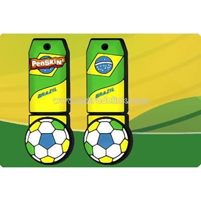 Brasil Soccer USB Flash Drive