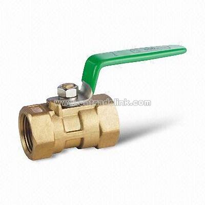 Brass Ball Valve with Flat Steel Handle