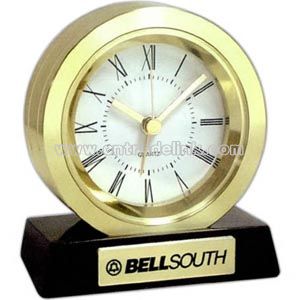 Brass coin alarm clock