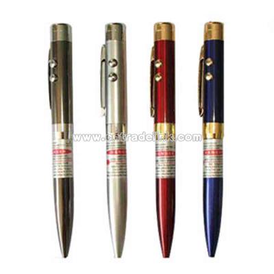 Brass laser pointer pen.