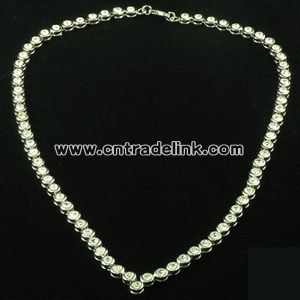 Bronze Necklace with Gemstone