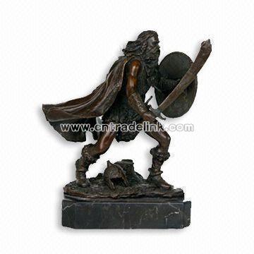 Bronze Warrior Sculpture