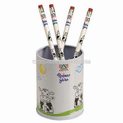 Brush Holder Tin Box