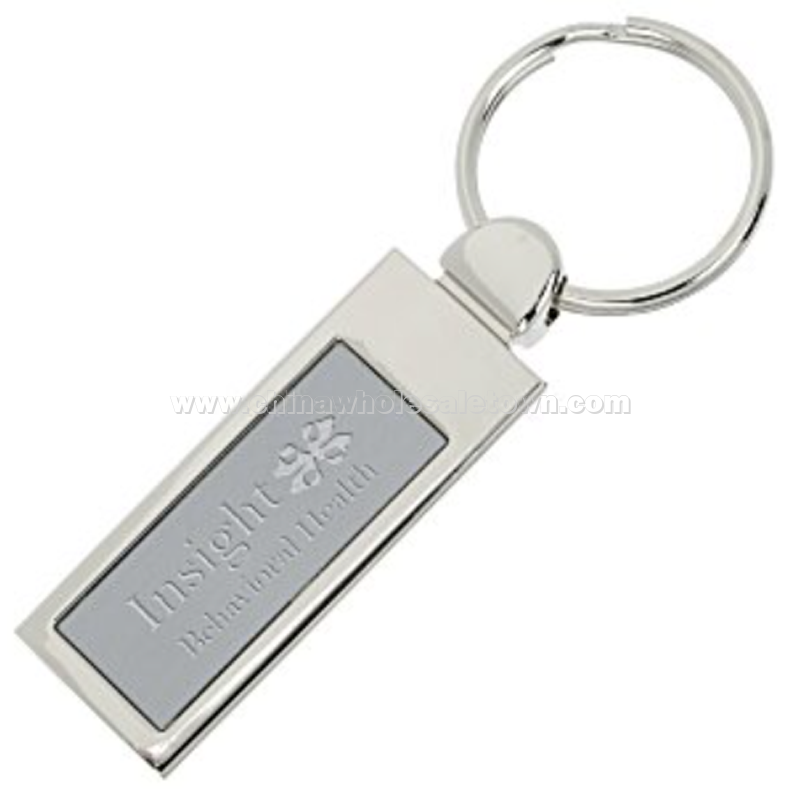 Brush Off Metal Keychain