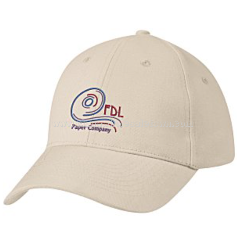 Brushed-Cotton 6-Panel Cap - Embroidered