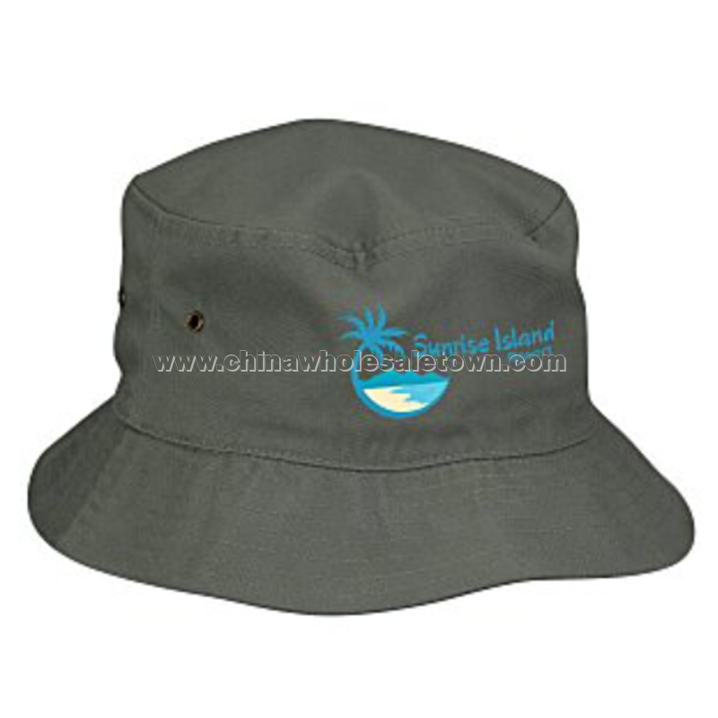 Brushed Cotton Twill Bucket Hat - Full Color