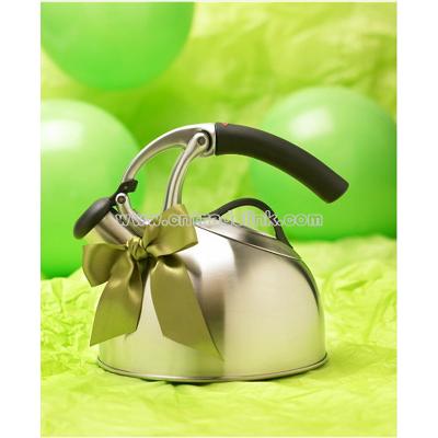 Brushed Stainless Steel Tea Kettle