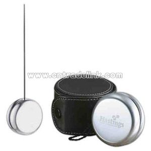Brushed metal finish yo-yo