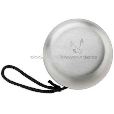 Brushed stainless steel yo-yo
