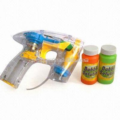 Bubble Gun with Light and Battery Operated