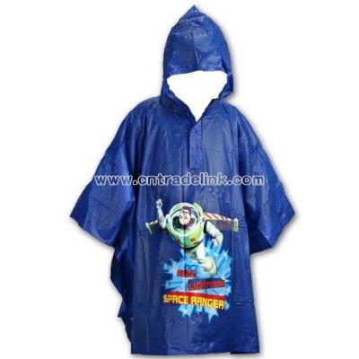 Buzz Lightyear Toys Story Boy's Blue Poncho