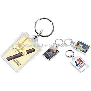 COMPACT ACRYLIC PLASTIC KEYRINGS
