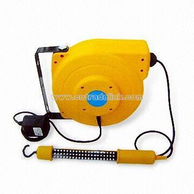 Cable Reel with LED Work Light