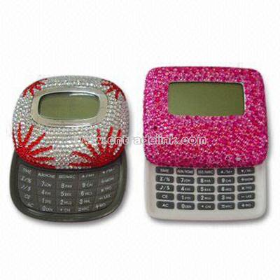 Calculator with Rhinestone Beaded