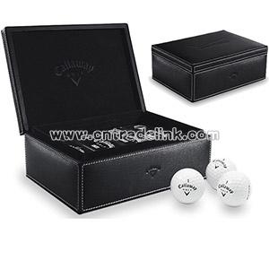 Callaway Twelve-Ball Leather Caddie with Warbird Golf Balls