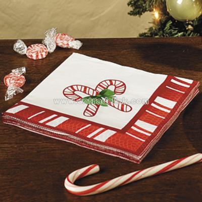 Candy Cane Cocktail Napkins