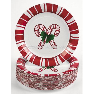 Candy Cane Dessert Plates