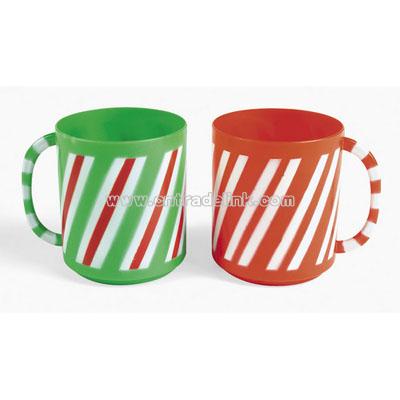 Candy Cane Striped Mugs