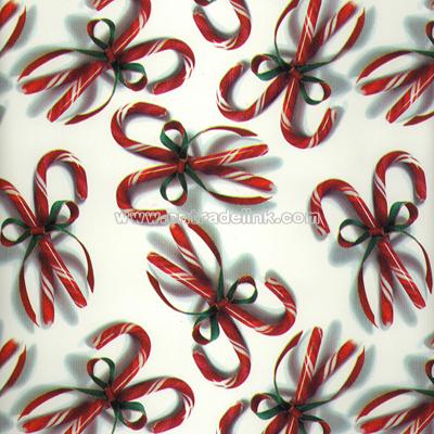 Candy Cane Tumble Wrapping Paper