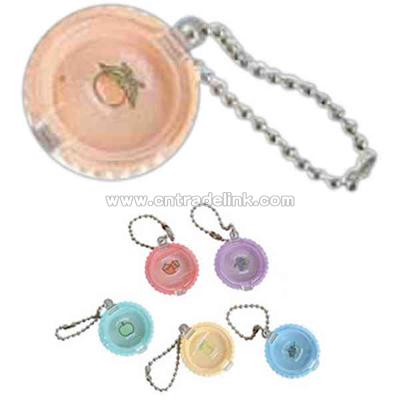 Candy cup lip gloss keychain