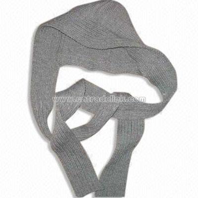 Capped Knitted Scarf