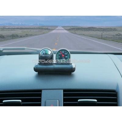 Car Compass and Thermometer