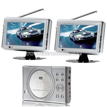 Car DVD/DIVX Player with 7 Inch Dual Screen with TV/Game