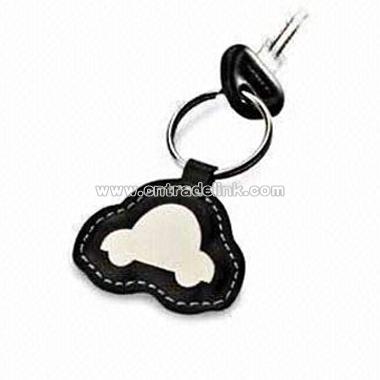 Car Shape Leather Keychain