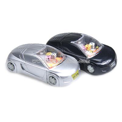 Car model with light with dice lighter