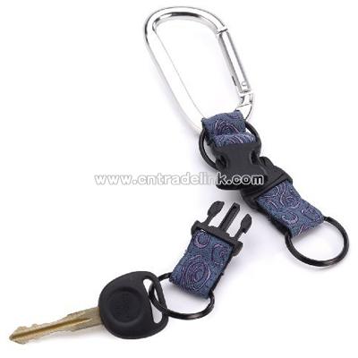 Carabiner Adventure Double Keyring Detachable Keychain