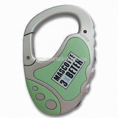 Carabiner FM Auto Scan Radio w/Earphone