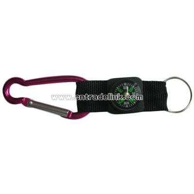 Carabiner Hook with Compass