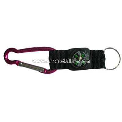 Carabiner Hook with Compass