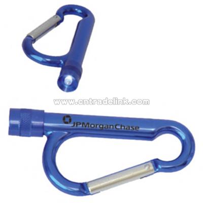 Carabiner LED light with white beam