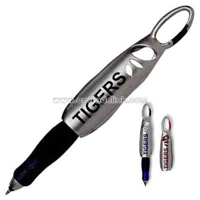 Carabiner fold up gel pen