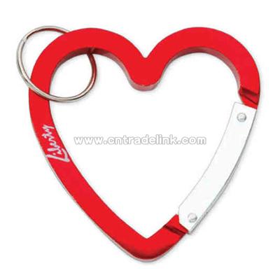 Carabiner key holder with split ring