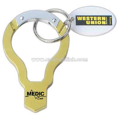 Carabiner with split ring attachment