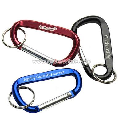 Carabiner with split ring