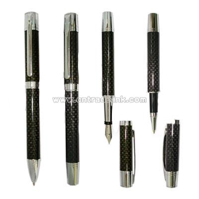 Carbon Fiber Pen Series with Chrome Parts